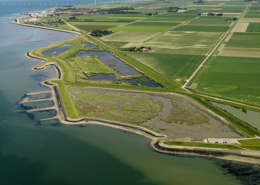 A detail of the coast of Noord-Beveland