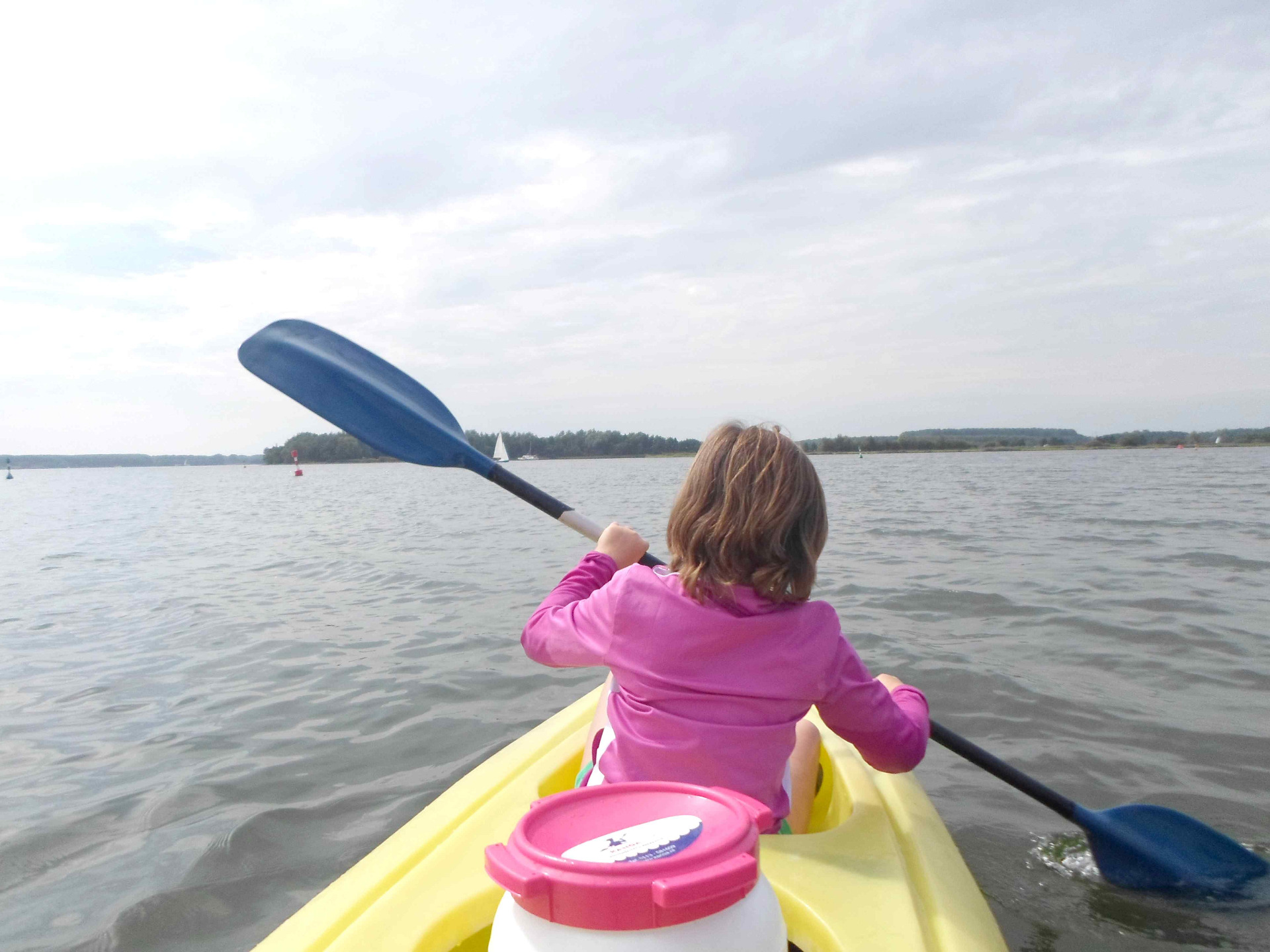 Canoé sur le lac du Veere